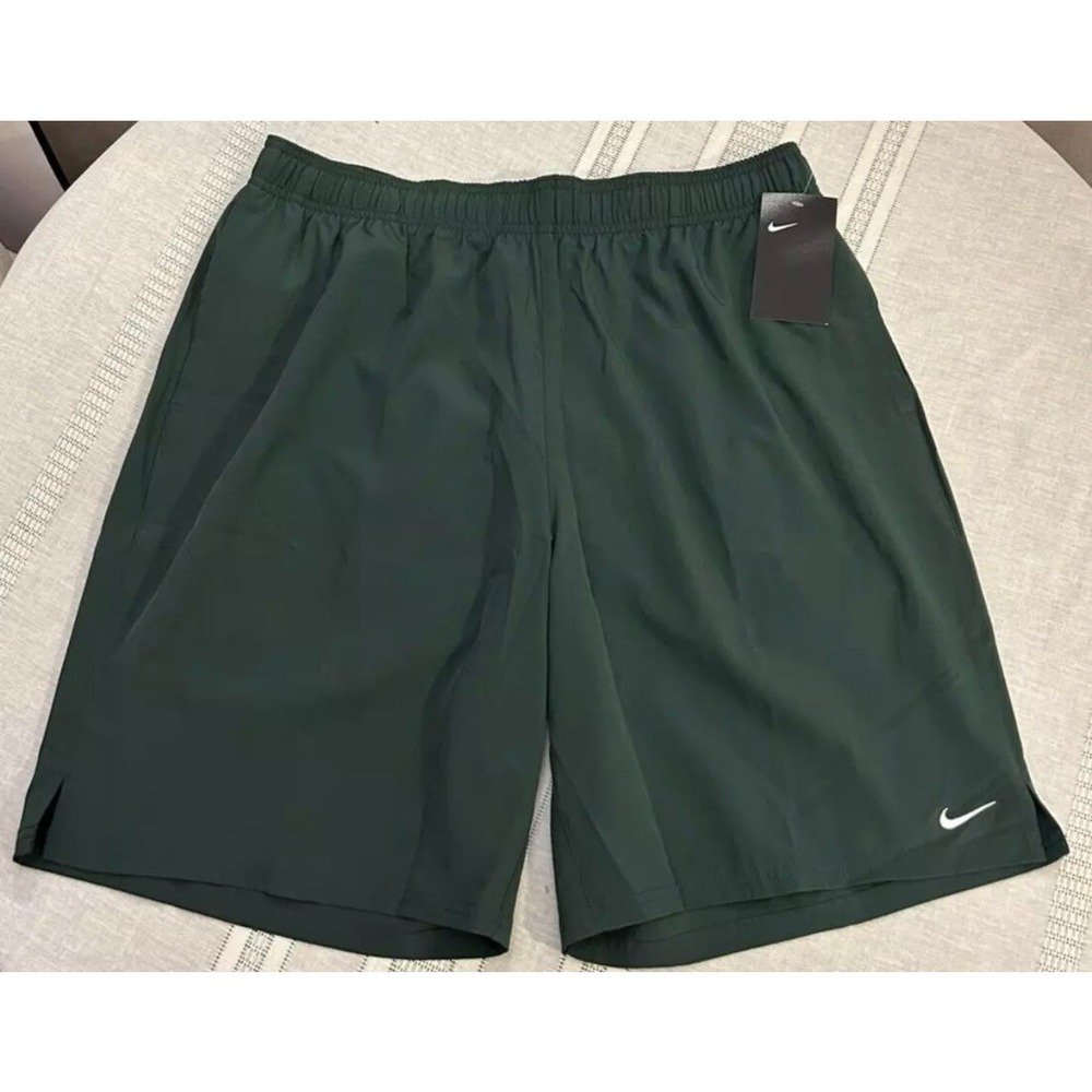 Nike 303 Men's Basketball Athletic Gym Nylon Shorts - Green -White - XL NWT